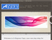 Tablet Screenshot of aexpresscopy.com